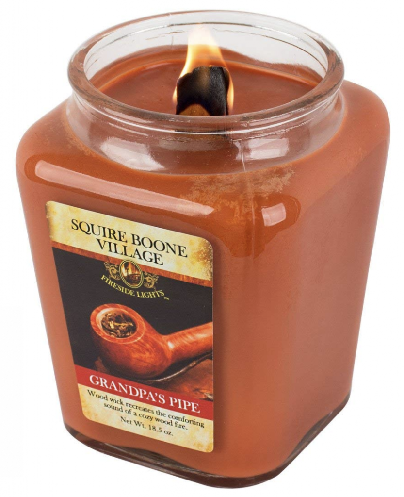 Squire Boone's Wooden Wick Fireside Scented Soy Candle